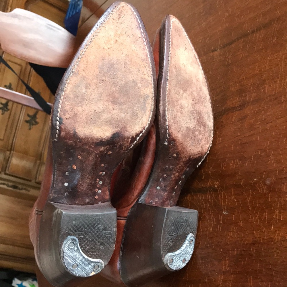 Vtg Justin style Cowboy boots Sz 7 - Picture 5 of 8
